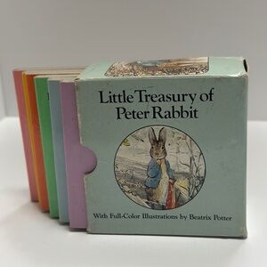 Vintage Little Treasury of Peter Rabbit book set